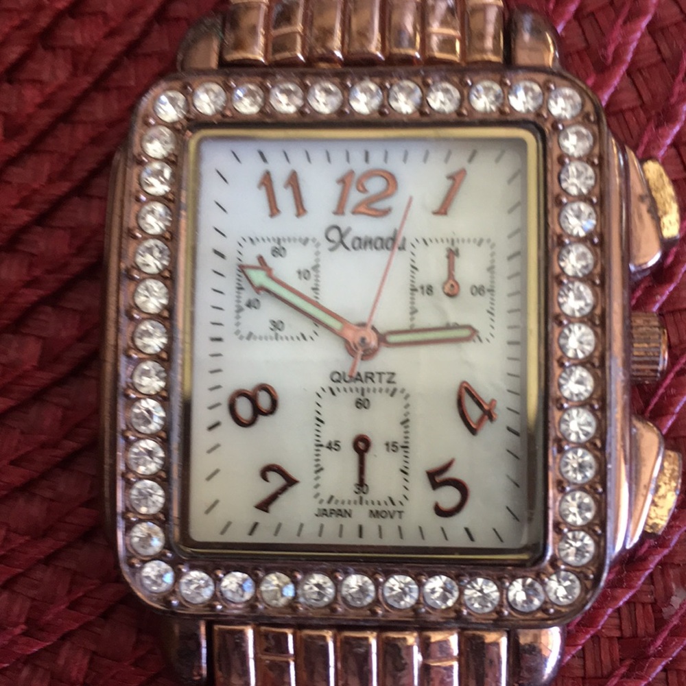 Rose gold watch